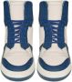 Saint Laurent Blauwe Kalfsleren Mid Top Sneakers Blauw Heren - Thumbnail 8