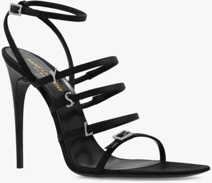 Saint Laurent Jerry sandalen met hak Black Dames