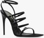 Saint Laurent Zwarte Strass Sandalen met YSL Initialen Black Dames - Thumbnail 8