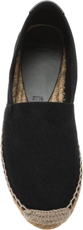 Saint Laurent Klassieke Espadrilles van Zwart Canvas Black Dames