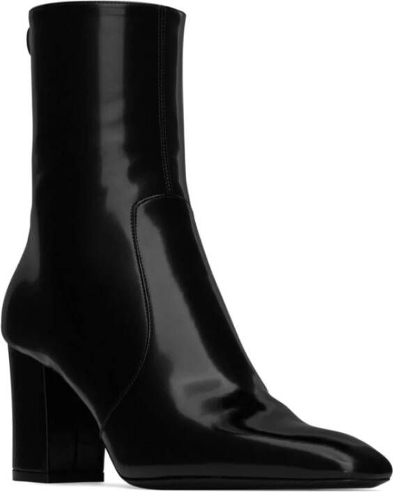 Saint Laurent Klassieke Leren Laarzen Black Dames