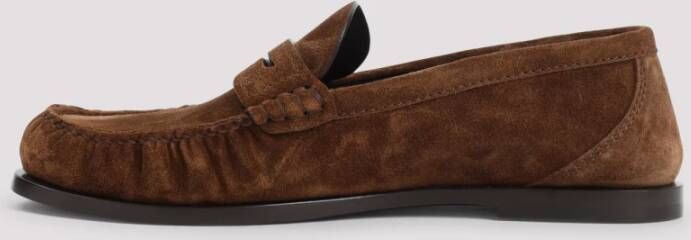 Saint Laurent Klassieke Loafer Schoen Brown Dames