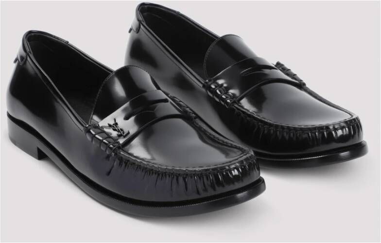 Saint Laurent Klassieke Zwarte Loafer Mocassin Black Heren