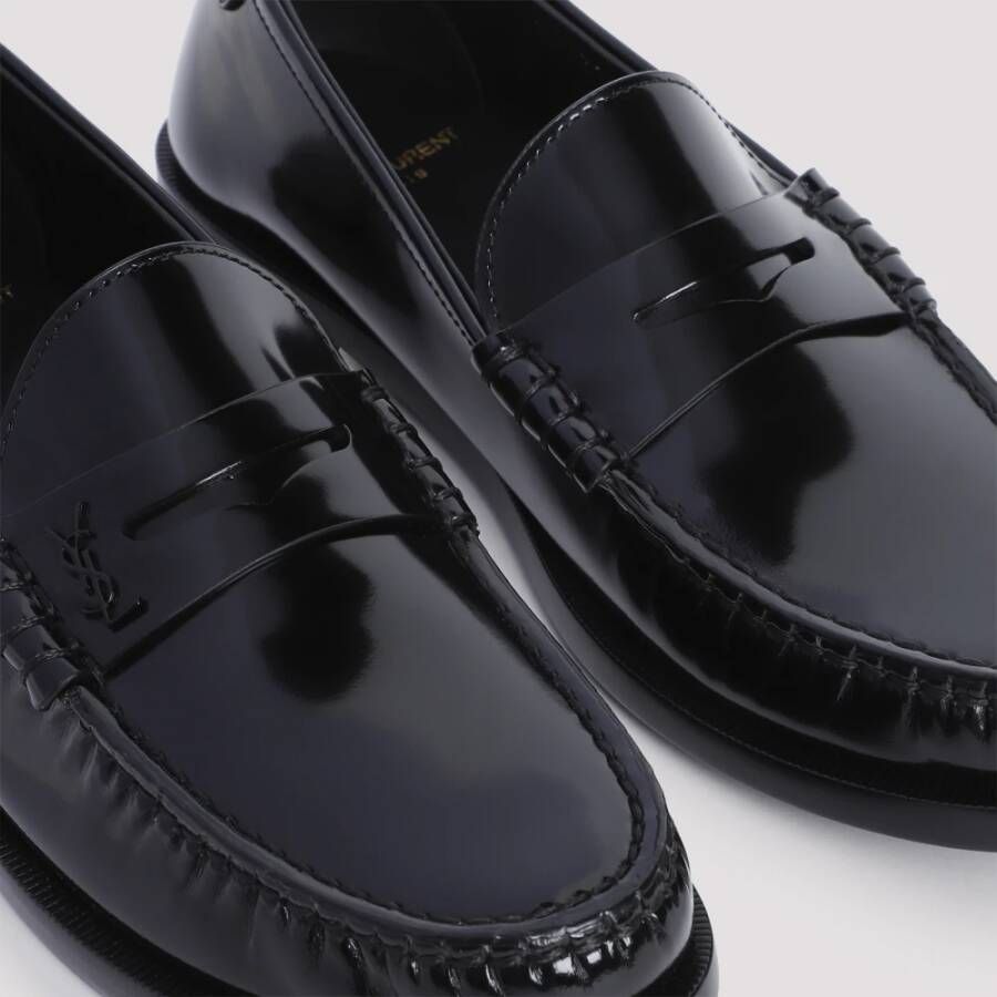 Saint Laurent Klassieke Zwarte Loafer Schoenen Black Dames