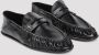 Saint Laurent Zwarte platte schoenen Cassandre goudkleurig metaal Black Heren - Thumbnail 5