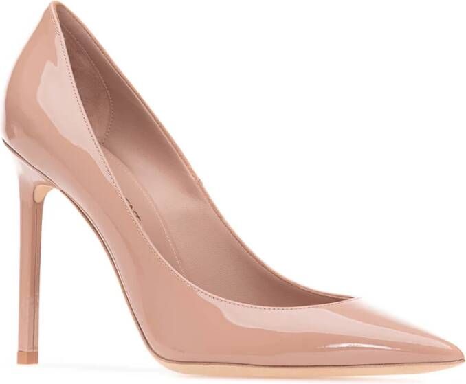 Saint Laurent Klassieke Zwarte Pumps Beige Dames