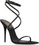 Saint Laurent Kristal Amandel Teen Sandalen Black Dames - Thumbnail 3