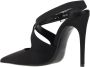 Saint Laurent Kristal Sluiting Zijden Pumps Black Dames - Thumbnail 3