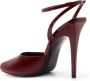 Saint Laurent Lakleren stiletto sandalen Red Dames - Thumbnail 3