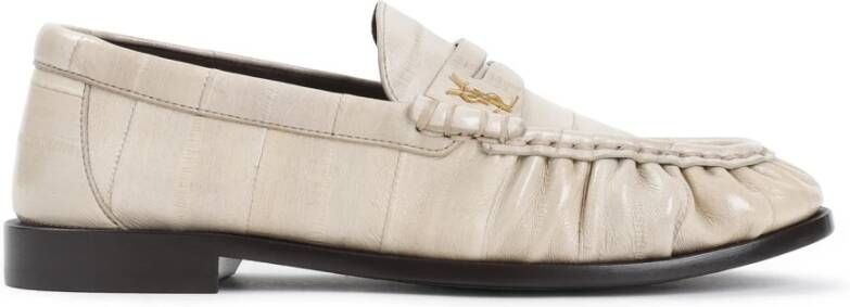 Saint Laurent Le Loafer 15 Slippers Beige Dames