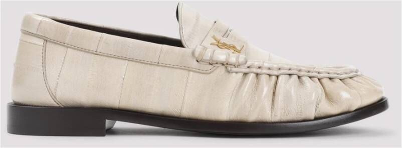 Saint Laurent Le Loafer 15 Slippers Beige Dames