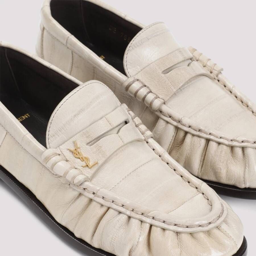 Saint Laurent Le Loafer 15 Slippers Beige Dames