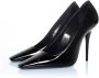 Saint Laurent Leather heels Black Dames - Thumbnail 2