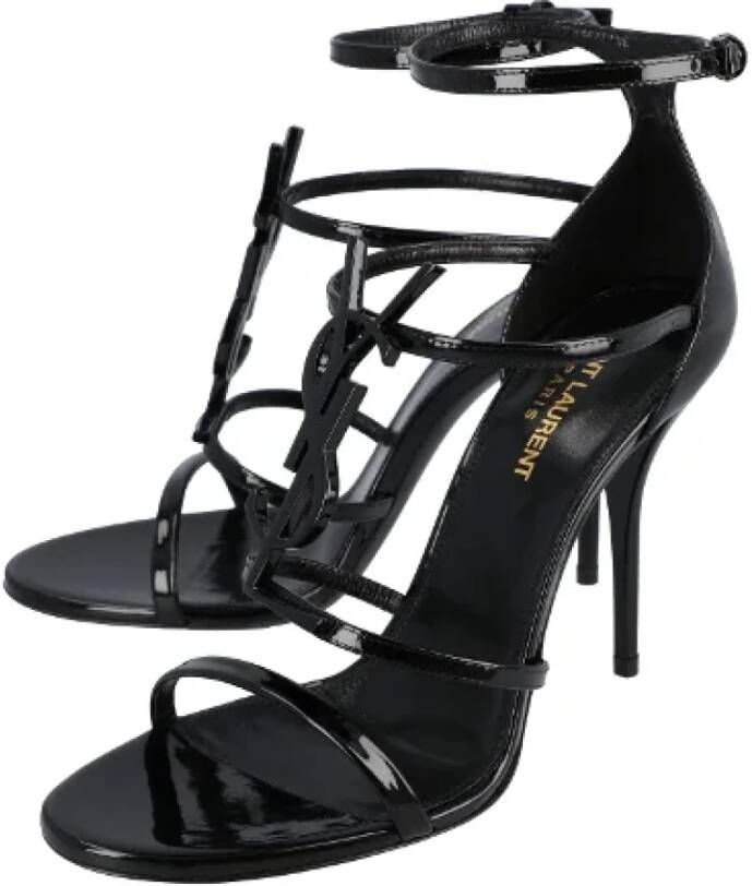 Saint Laurent Leather sandals Black Dames