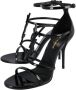 Saint Laurent Leather sandals Black Dames - Thumbnail 2