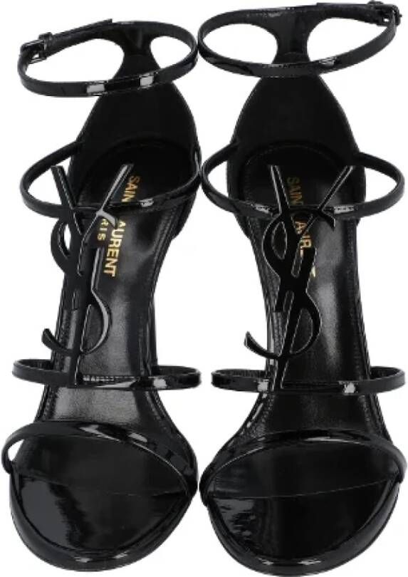 Saint Laurent Leather sandals Black Dames