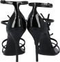 Saint Laurent Leather sandals Black Dames - Thumbnail 4