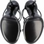 Saint Laurent Leather sandals Black Dames - Thumbnail 5