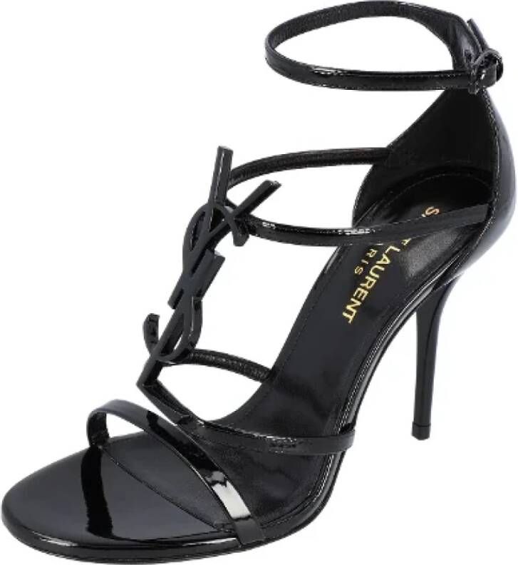 Saint Laurent Leather sandals Black Dames