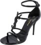 Saint Laurent Leather sandals Black Dames - Thumbnail 2