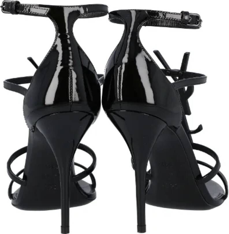 Saint Laurent Leather sandals Black Dames