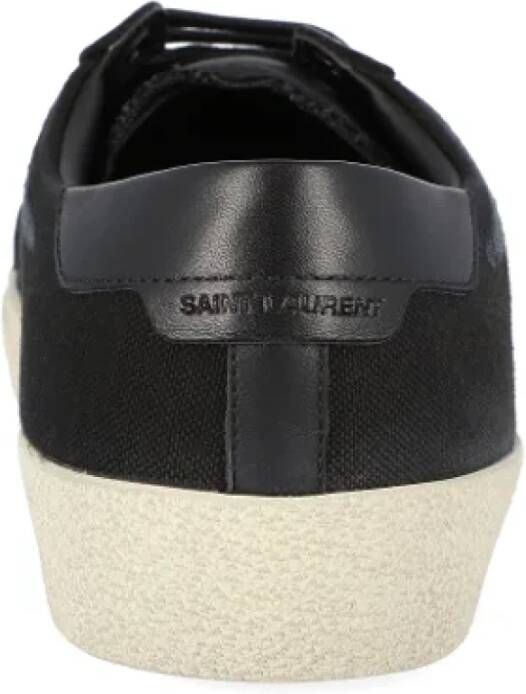 Saint Laurent Leather sneakers Black Heren