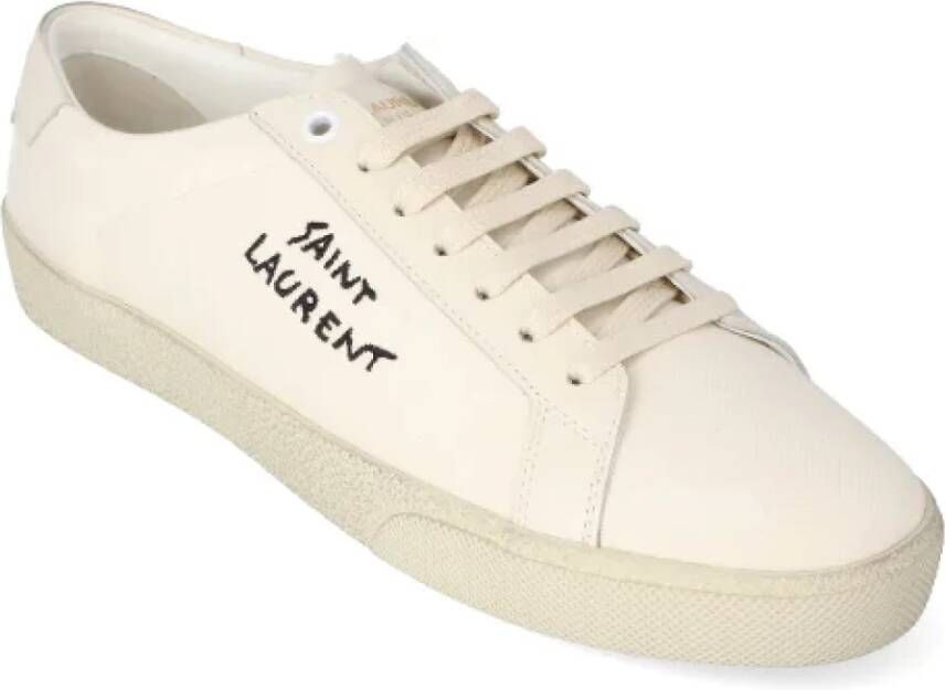 Saint Laurent Leather sneakers White Dames