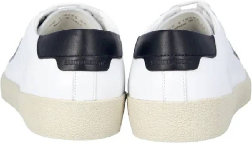 Saint Laurent Leather sneakers White Heren