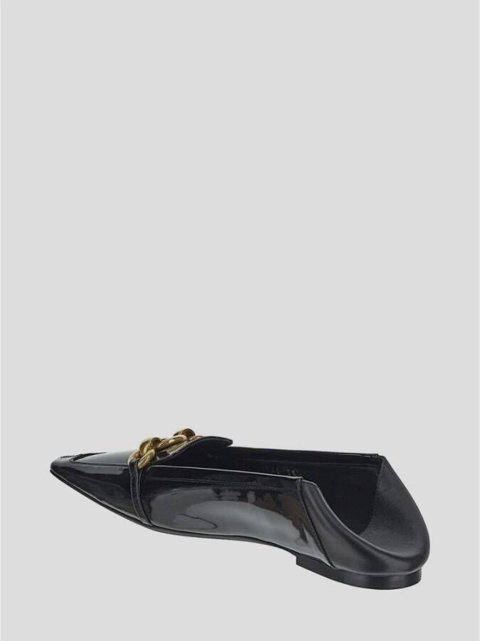 Saint Laurent Leren Ballerina Schoen Black Dames