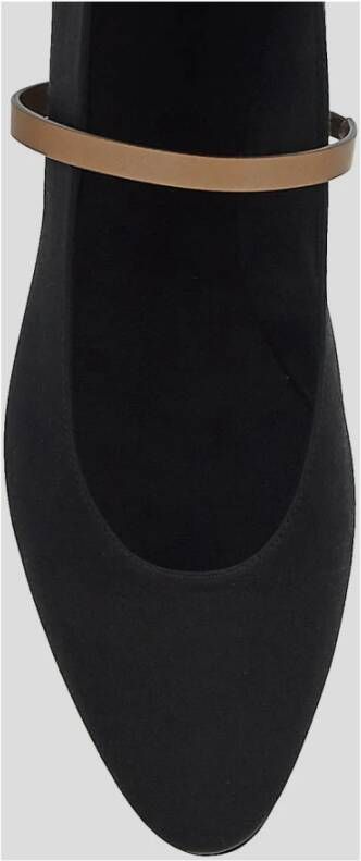 Saint Laurent Leren Ballerina Schoenen Black Dames