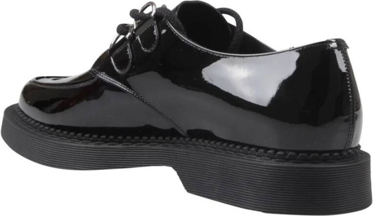 Saint Laurent Leren Derbies met Patent Effect Black Heren