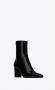 Saint Laurent Leren enkellaarzen met vierkante neus Black Dames - Thumbnail 3