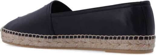 Saint Laurent Leren espadrilles Black Dames