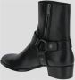 Saint Laurent Leren Harnaslaarzen Black Heren - Thumbnail 2