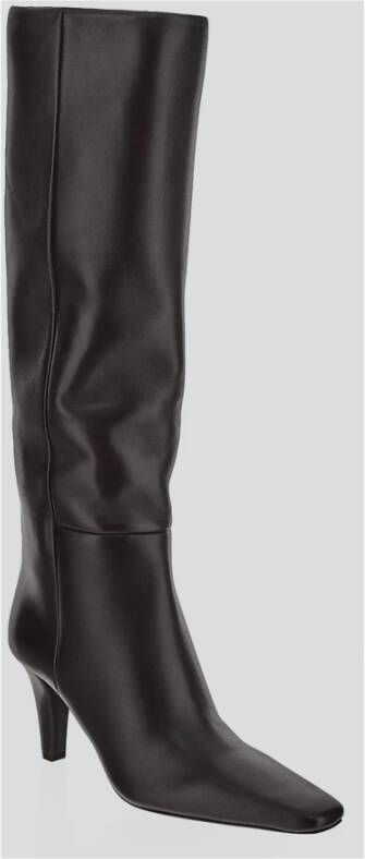 Saint Laurent Leren Jill Boot Brown Dames