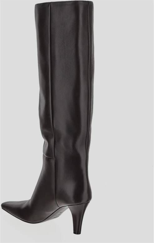 Saint Laurent Leren Jill Boot Brown Dames