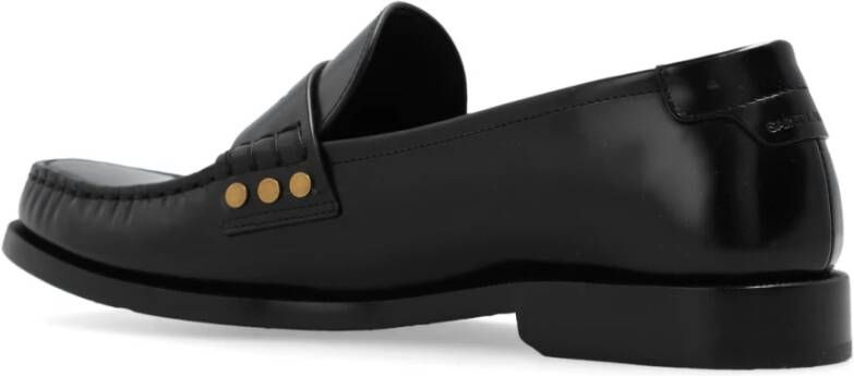 Saint Laurent Leren loafers Black Dames