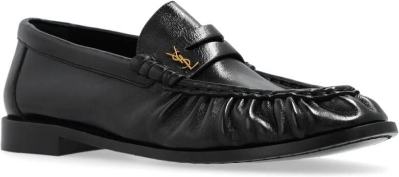 Saint Laurent Leren loafers Black Dames