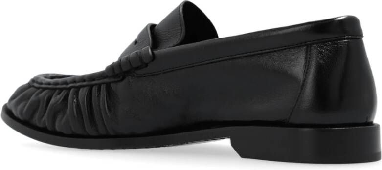 Saint Laurent Leren loafers Black Dames