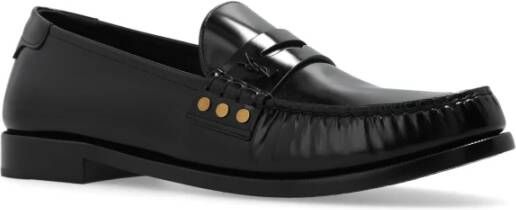 Saint Laurent Leren loafers Black Heren