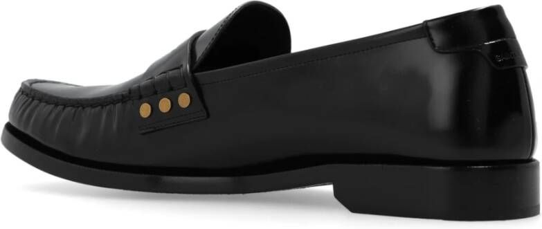 Saint Laurent Leren loafers Black Heren