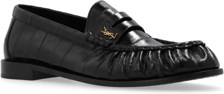 Saint Laurent Leren loafers Black Heren