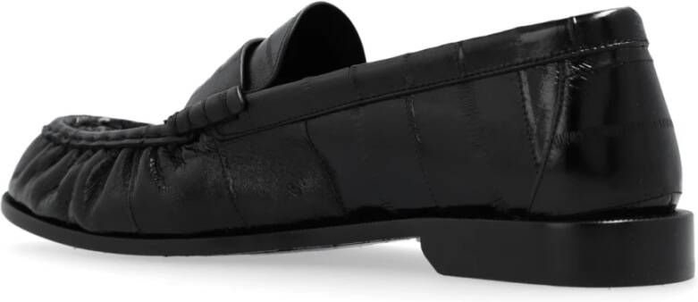 Saint Laurent Leren loafers Black Heren