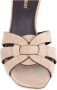 Saint Laurent Leren Muiltjes Beige Dames - Thumbnail 4