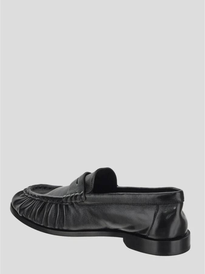 Saint Laurent Leren Penny Loafer Schoen Black Dames