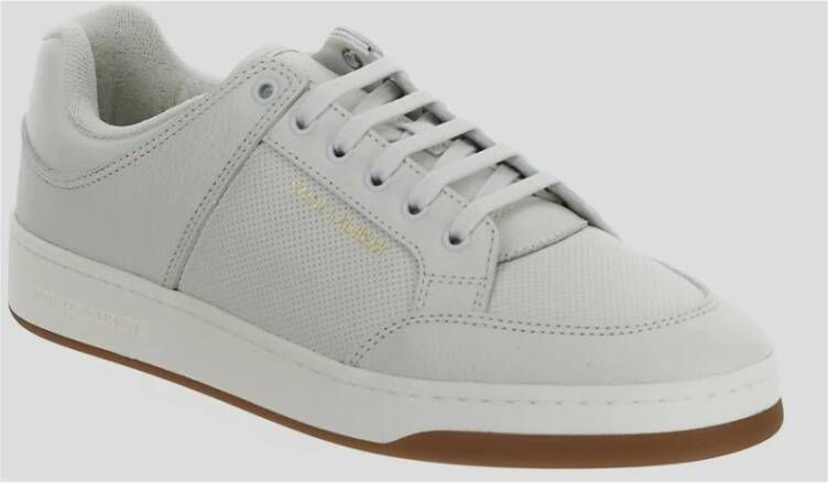 Saint Laurent Leren Sneaker White Heren