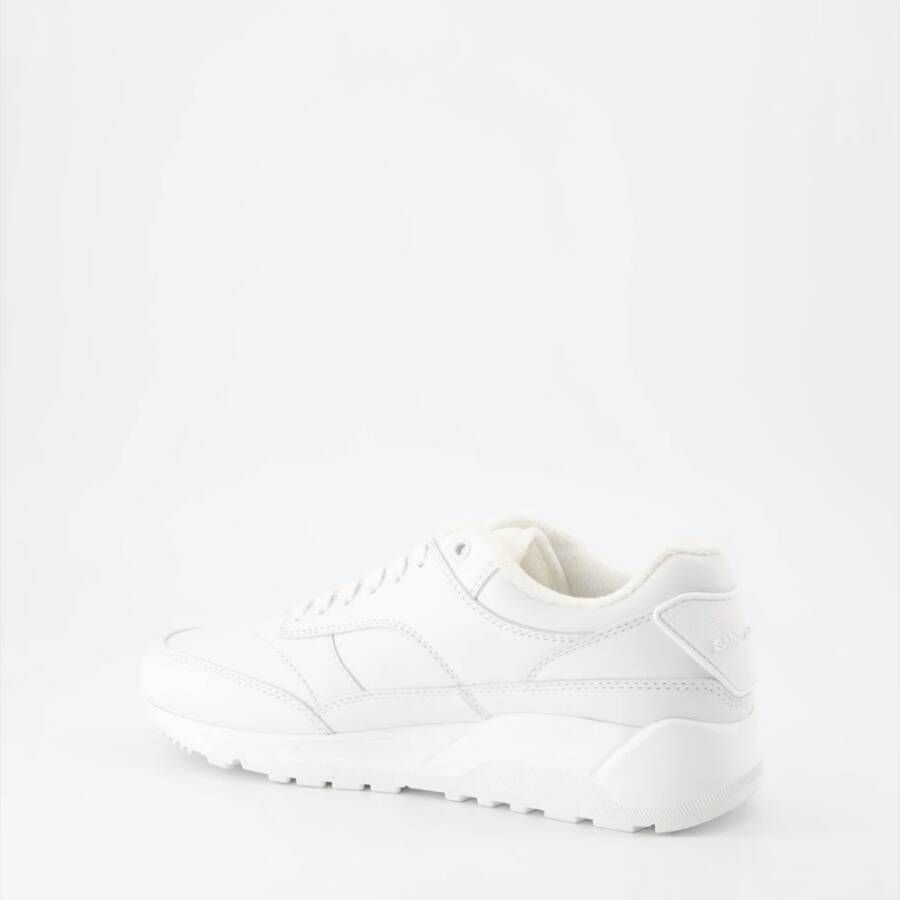 Saint Laurent Leren vetersneakers White Heren