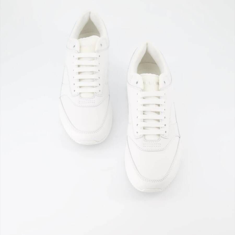 Saint Laurent Leren vetersneakers White Heren