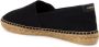 Saint Laurent Logo Espadrilles Canvas Leer Rubber Instapper Black Dames - Thumbnail 5