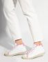 Saint Laurent Logo Mid-Top Sneakers Wit Roze White Dames - Thumbnail 6